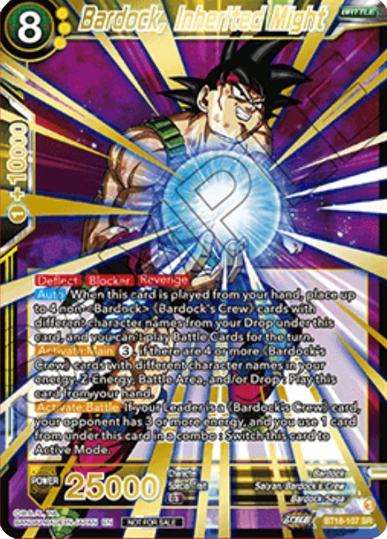 Bardock, Inherited Might (Zenkai Cup 2022 Top 32) (BT18-107) [Tournament Promotion Cards]