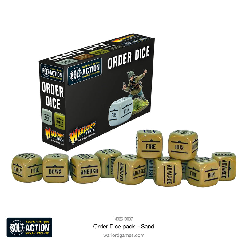 Bolt Action: Order Dice (Sand)