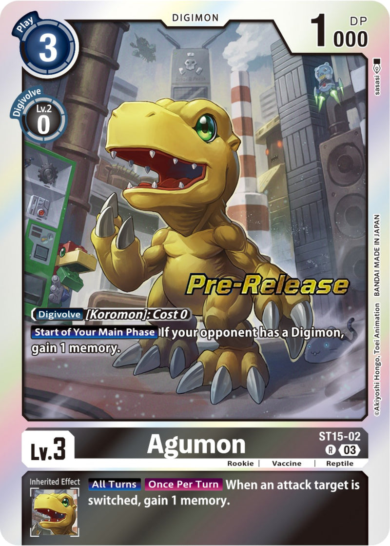 Agumon [ST15-02] [Starter Deck: Dragon of Courage Pre-Release Cards]