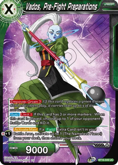 Vados, Pre-Fight Preparations (BT16-049) [Realm of the Gods]