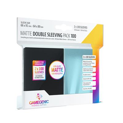 Gamegenic: Matte Double Sleeving Pack - Black