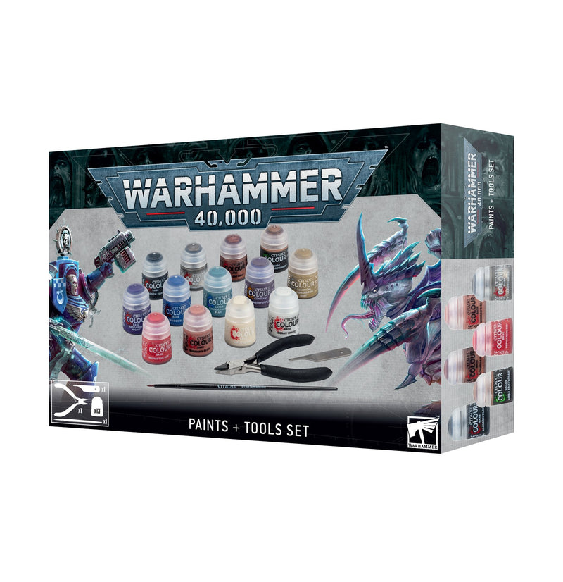 Warhammer 40,000 - Paint + Tools Set (10th Ed)