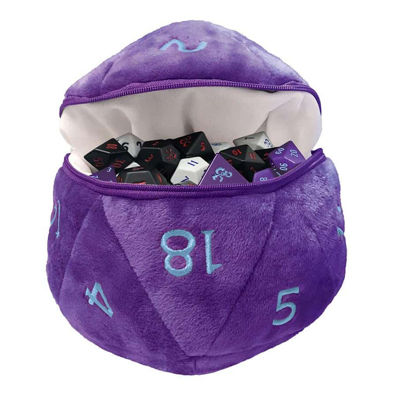 Ultra PRO: Dice Bag - Plush D20 (Royal Purple/Sky Blue)