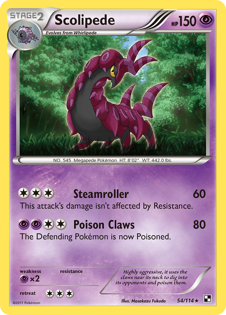 Scolipede (54/114) [Black & White: Base Set]