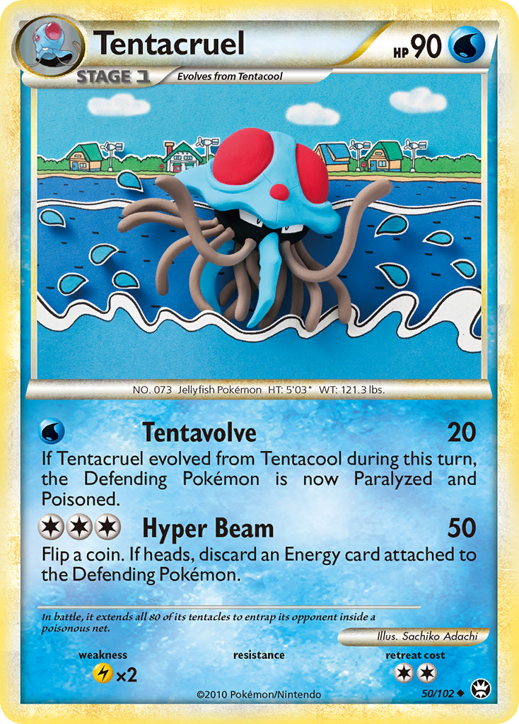 Tentacruel (50/102) [HeartGold & SoulSilver: Triumphant]