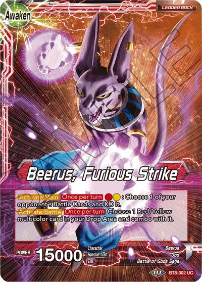 Beerus // Beerus, Furious Strike [BT8-002]