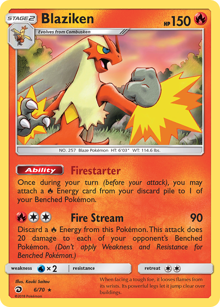 Blaziken (6/70) [Sun & Moon: Dragon Majesty]