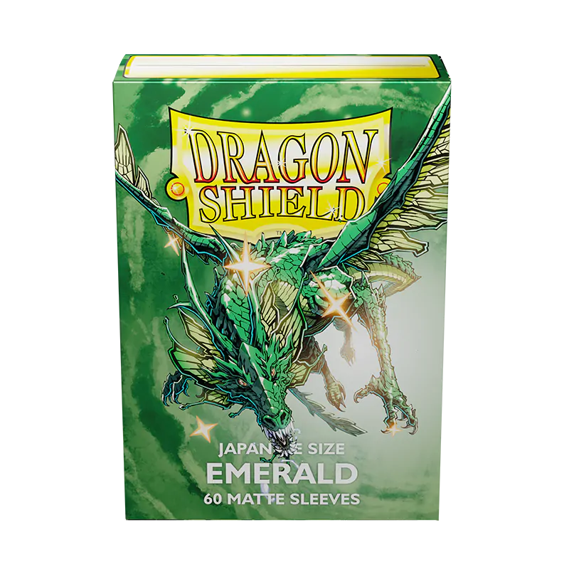 Dragon Shield: Japanese Size 60ct Sleeves - Emerald (Matte)