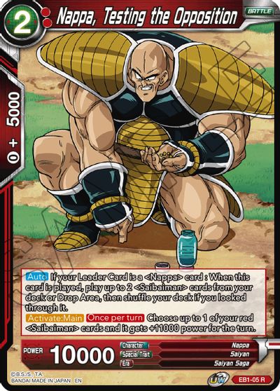 Nappa, Testing the Opposition (EB1-05) [Battle Evolution Booster]