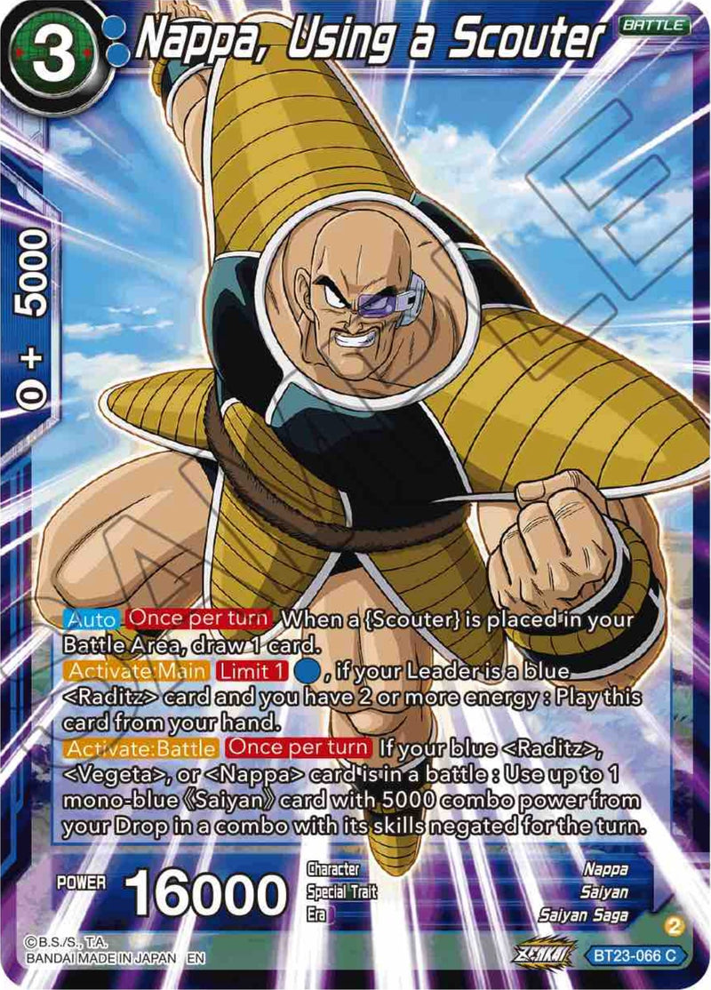 Nappa, Using a Scouter (BT23-066) [Perfect Combination]