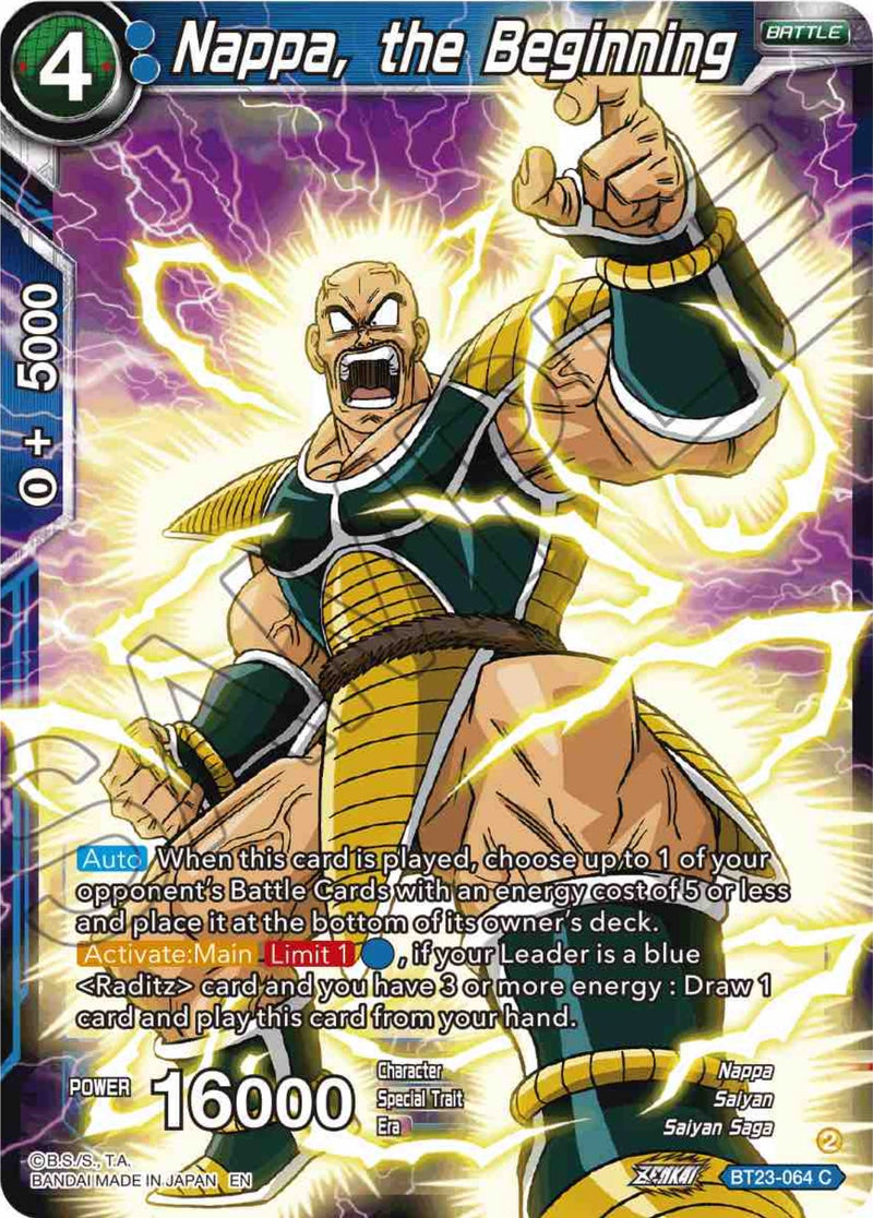 Nappa, the Beginning (BT23-064) [Perfect Combination]
