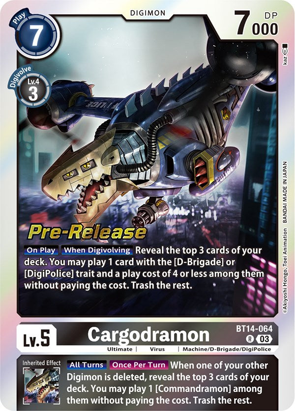 Cargodramon [BT14-064] [Blast Ace Pre-Release Cards]