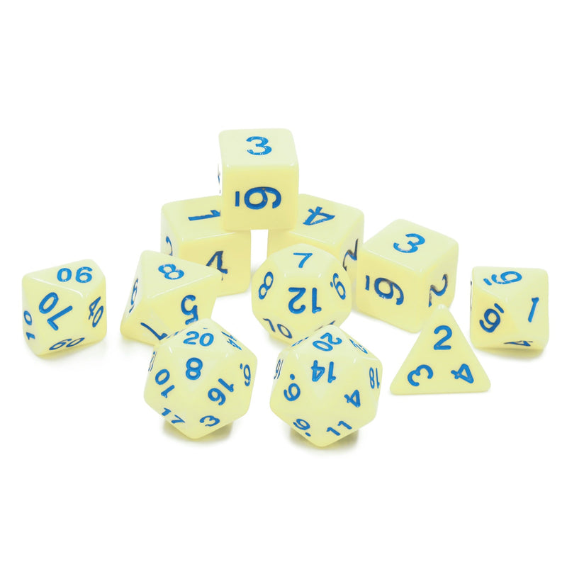 A&H Dice: Eggshell Robin - Poly 11 Die Set