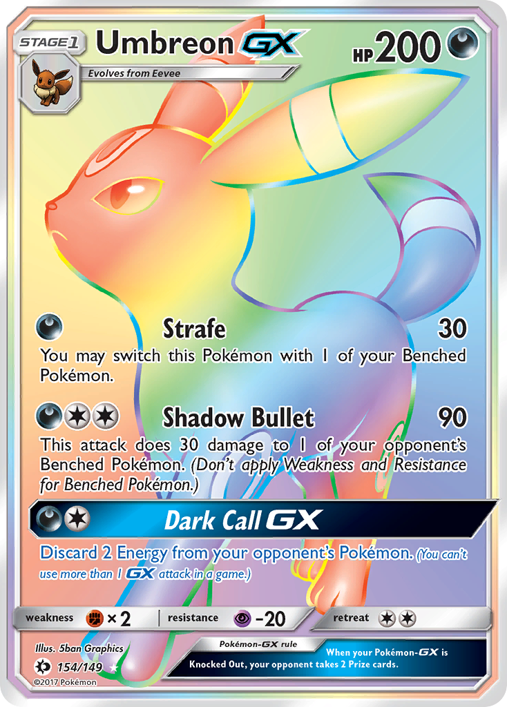 Umbreon GX (154/149) [Sun & Moon: Base Set]