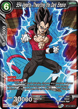 SS4 Vegeta, Thwarting the Dark Empire (Rare) [BT13-130]