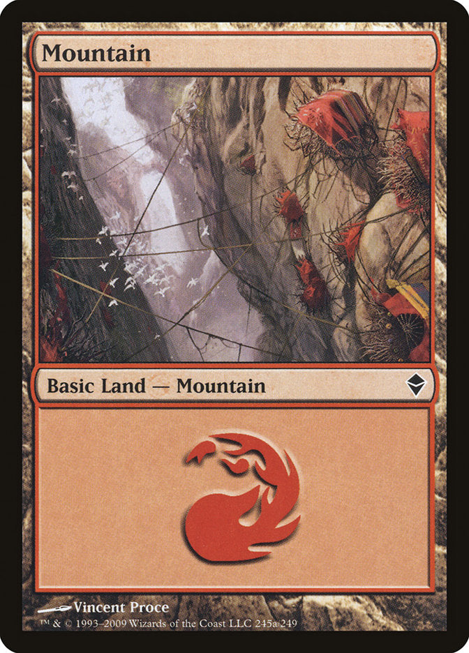 Mountain (245a) [Zendikar]