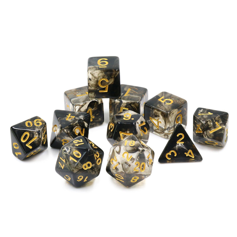 A&H Dice: Dark Cloud - Poly 11 Die Set