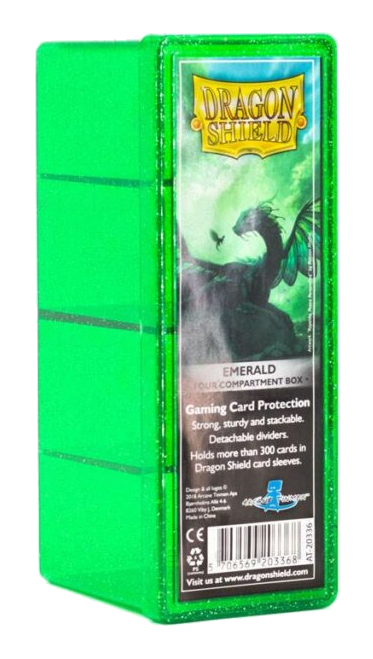 Dragon Shield: Four-Compartment Deck Box - Emerald