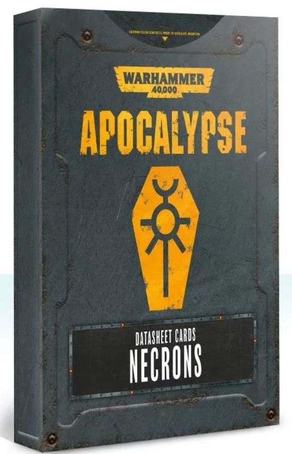 Warhammer 40,000: Apocalypse - Datasheet Cards (Necrons)