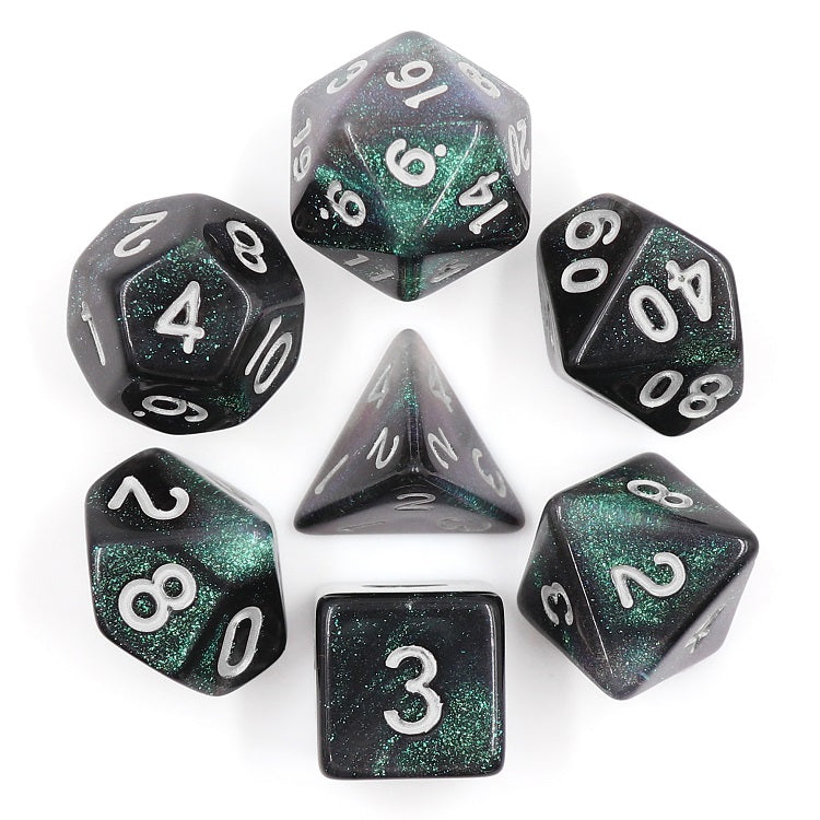 A&H Dice: Forest Opal - Poly 7 Die Set