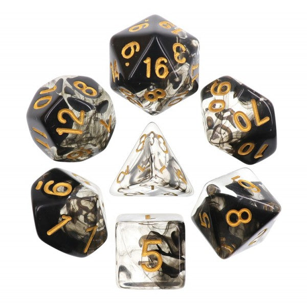 A&H Dice: Dark Cloud - Poly 7 Die Set