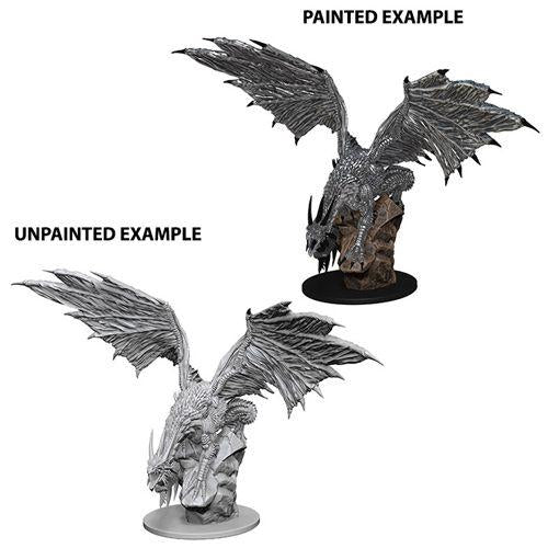 Deep Cuts: Unpainted Miniatures - Silver Dragon