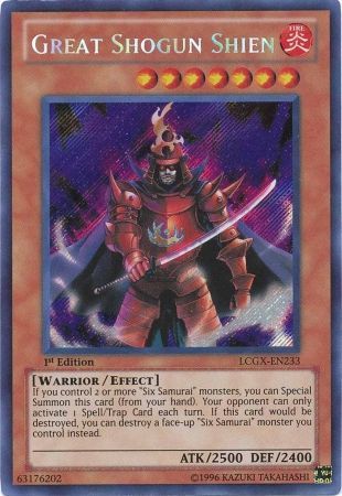 Great Shogun Shien [LCGX-EN233] Secret Rare