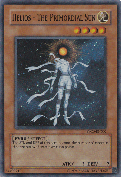 Helios - The Primordial Sun [WC6-EN002] Super Rare