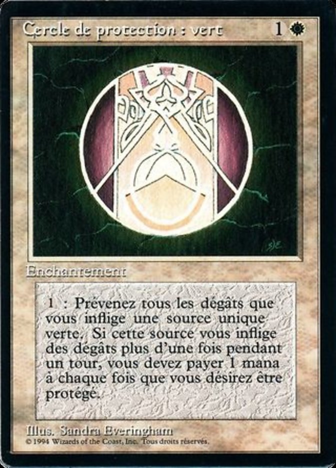 Circle of Protection: Green [Foreign Black Border]