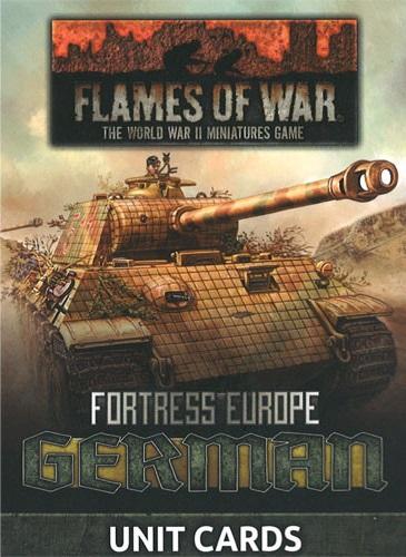 Flames of War: Fortress Europe - German (Unit Cards)