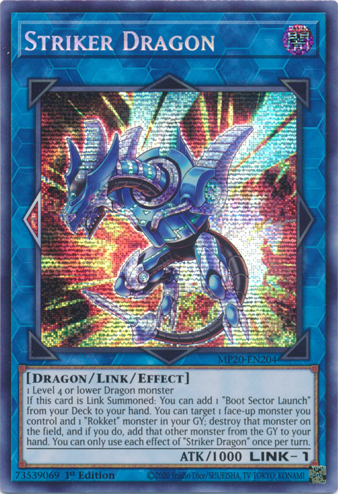 Striker Dragon [MP20-EN204] Prismatic Secret Rare