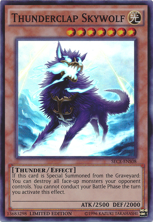 Thunderclap Skywolf [SECE-ENS08] Super Rare