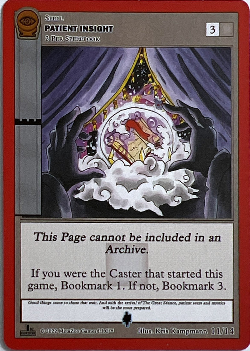 Patient Insight (The Gray Man) [Seance: First Edition Release Event Deck]