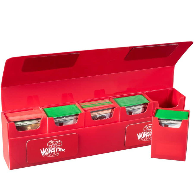 Monster Box: Hydra 5-Compartment Deck Box (Red)
