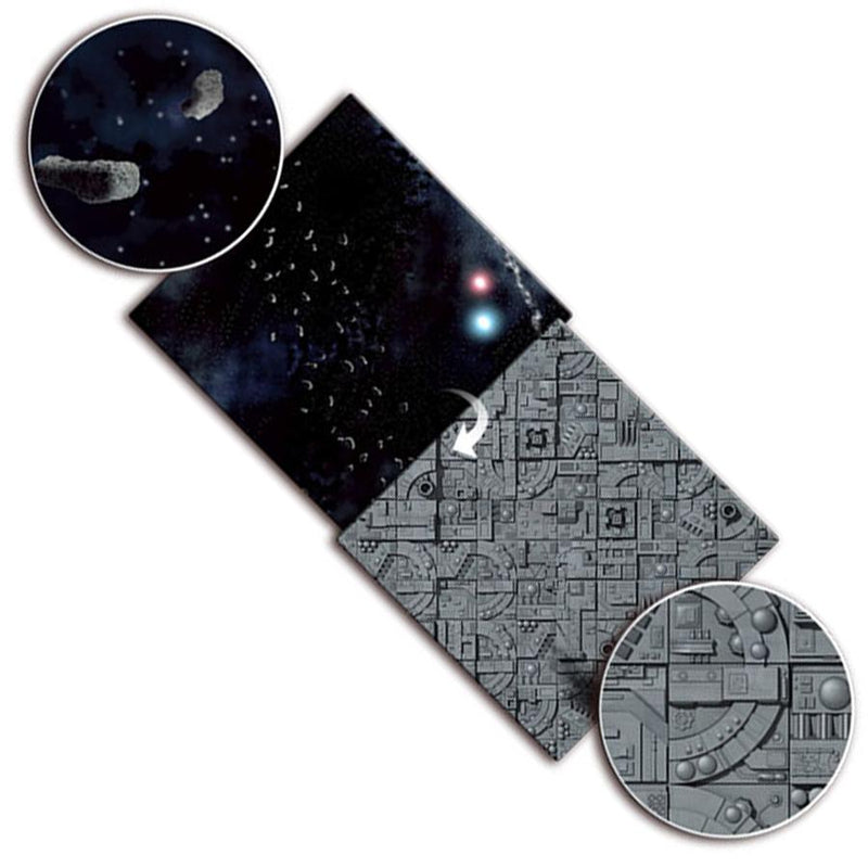 Star Wars X-Wing: Double-Sided Gaming Mat - Asteroid Field/Space Station
