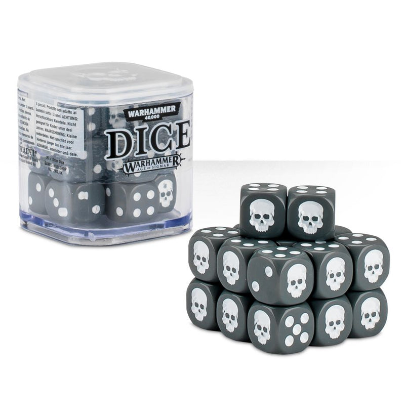 Games Workshop: Dice Cube - Grey (20ct)