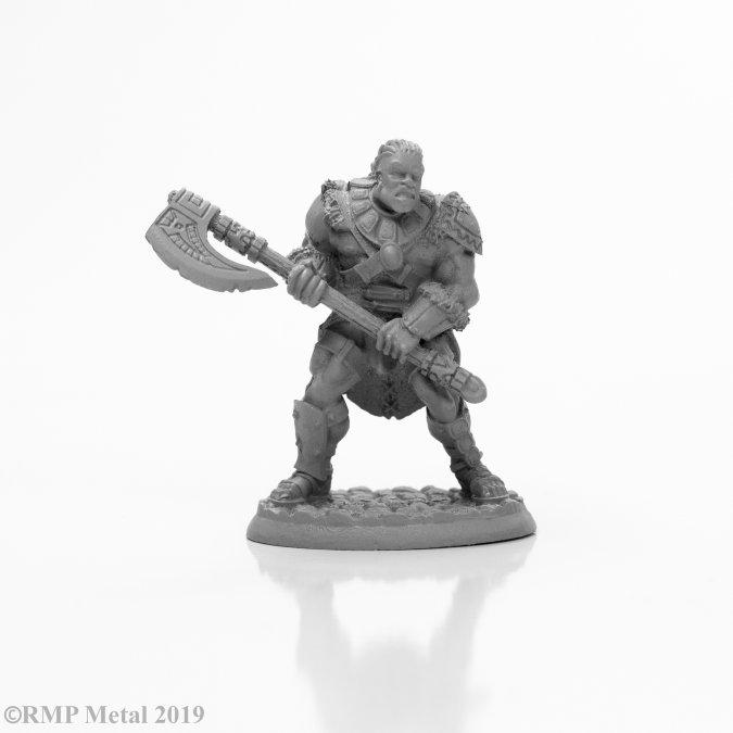 Reaper: Unpainted Miniatures - Arik Axereaver, Barbarian