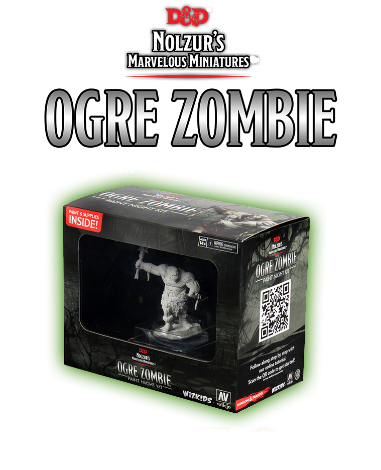 Nolzur's Marvelous Miniatures: Paint Night Kit - Ogre Zombie