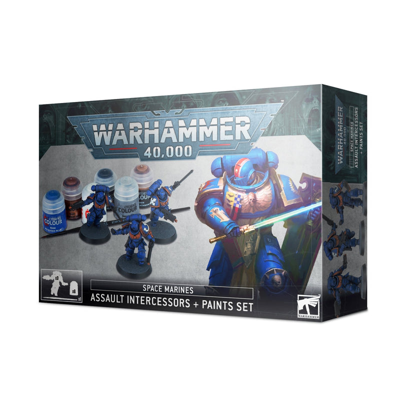 Warhammer 40,000: Space Marines - Assault Intercessors + Paint Set