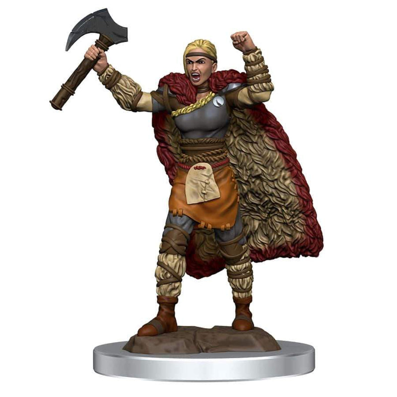 Icons of the Realms: Premium Miniatures - Human Barbarian (Female)